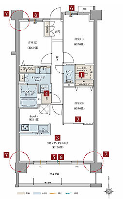 サーパス古正寺中央公園 間取り C
