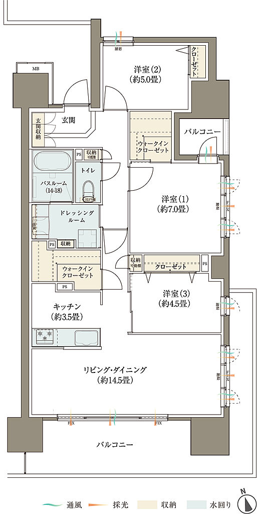 サーパス神宮レジデンス 間取り C2
