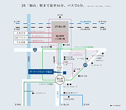 ザ・マークスコート福山 アクセス図