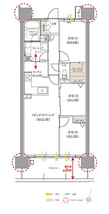 ザ・マークスコート福山 間取り F