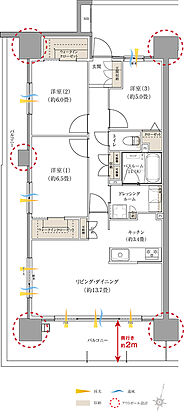 ザ・マークスコート福山 間取り D