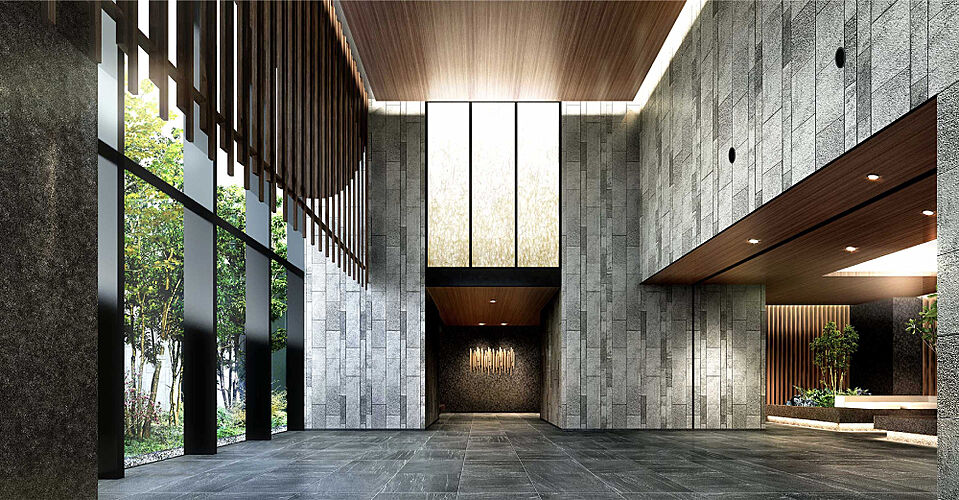 ザ・サーパス徳島町 エントランスホール完成予想CG