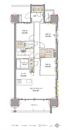 ザ・サーパス徳島町 間取り D