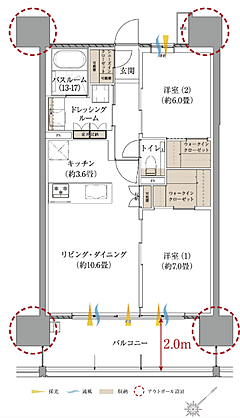 サーパス新水前寺駅前 間取り B【MENU2 PLAN】