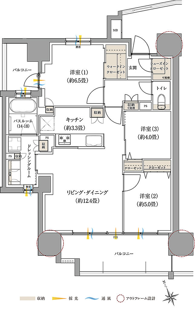 サーパス熊谷銀座レジデンス 間取り A