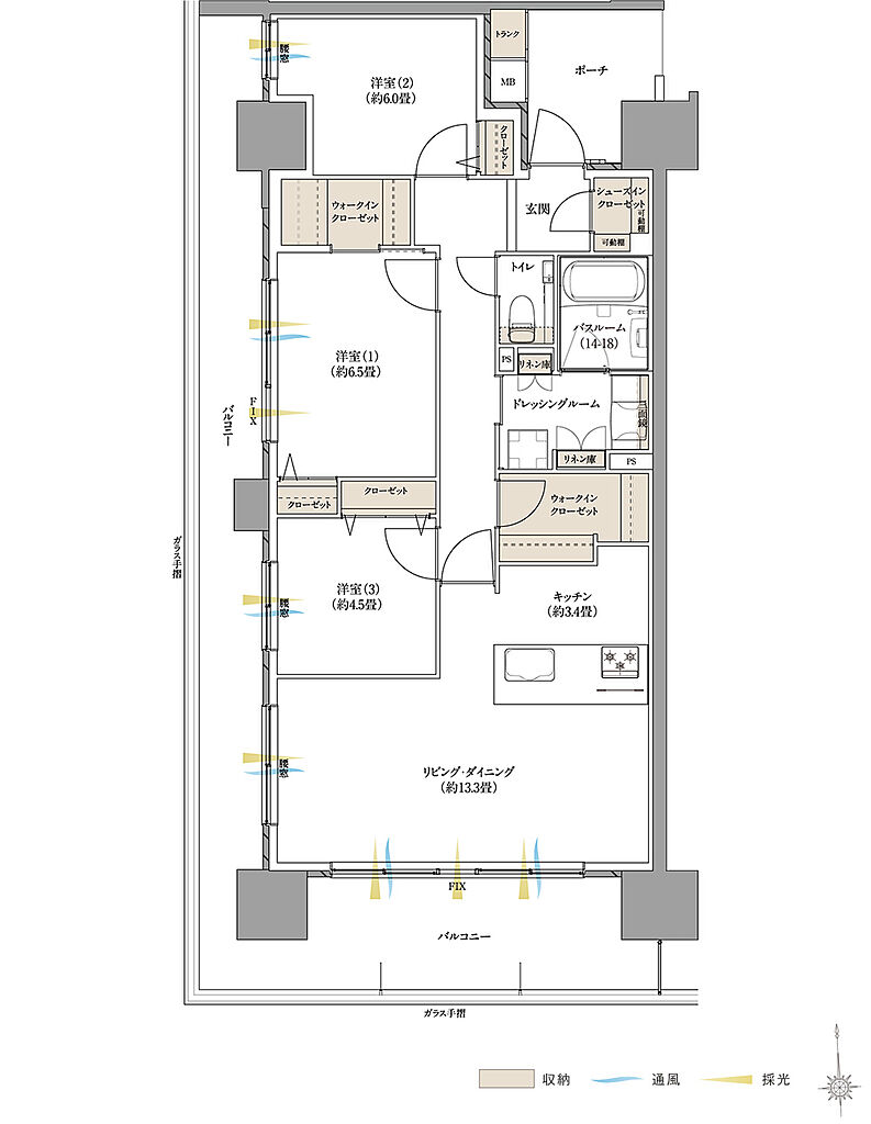 ザ・サーパス高松錦町 間取り B