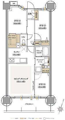 ウエリスサーパス中浦和 間取り O
