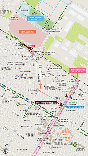 ヴェレーナシティ相模原 現地案内図