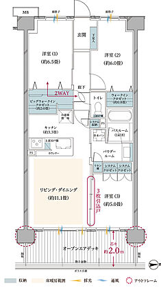 ヴェレーナ武蔵新城 間取り 【先着順】NOD
