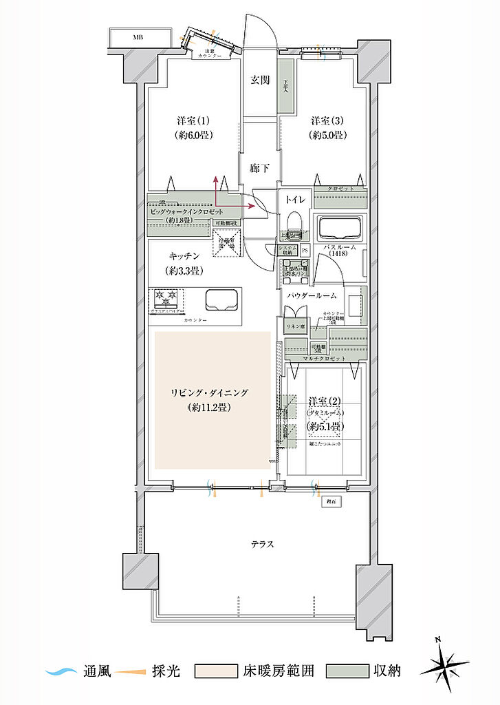 ヴェレーナグラン府中美好 間取り 【第2期1次】BRt