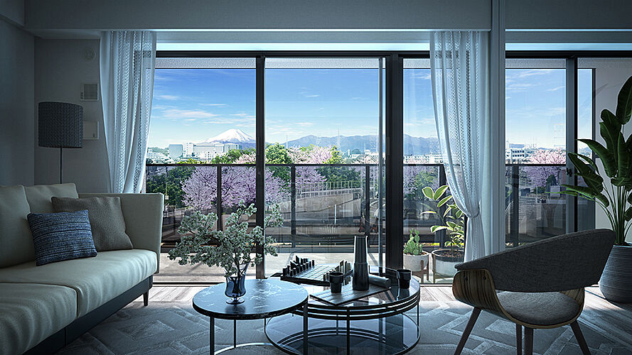 ヴェレーナ横浜岩井町ヒルズ リビング・ダイニング（Cタイプ）完成予想CG