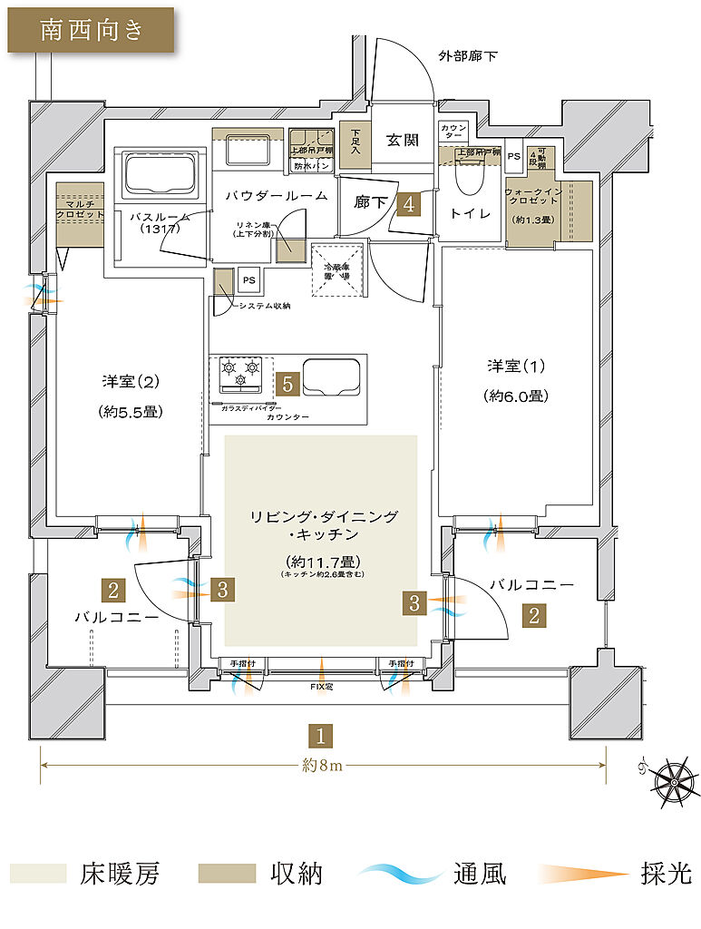 ヴェレーナ横浜井土ヶ谷フロントゲート 間取り A
