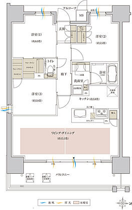 神戸名谷・駅前複合開発プロジェクト（リビオシティ神戸名谷） 間取り I