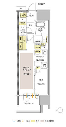リビオ川崎大師ステーションサイト 間取り D