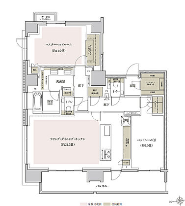 リビオ三田レジデンス 間取り F