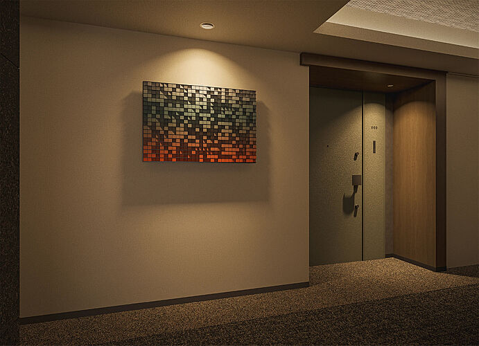 リビオ駒沢大学レジデンス 内廊下完成予想CG