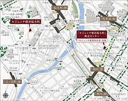 ルジェンテ横浜桜木町 モデルルーム案内図