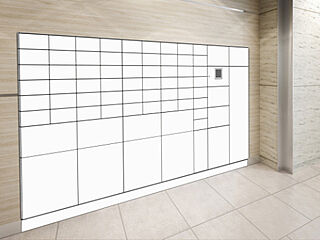 ルジェンテ浦和 メールボックス一体型宅配ロッカー