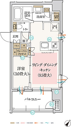 ルジェンテ浦和 間取り C