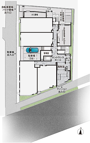 ルジェンテ新高円寺 敷地配置図