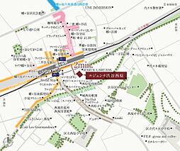 ルジェンテ渋谷西原 現地案内図