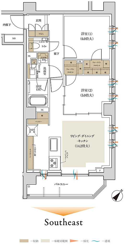 ルジェンテ渋谷西原 間取り D
