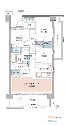 リーフィアレジデンス栗平テラス 間取り L