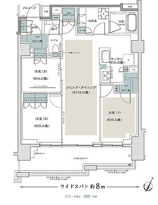 リーフィアレジデンス相模大野スタイルスイート 間取り B