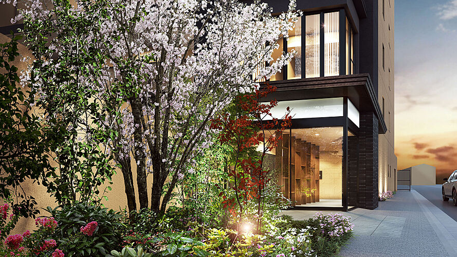 イニシア南茨木 エントランス完成予想CG<br />
