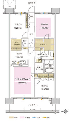 プレミスト藤が丘 間取り S-B2