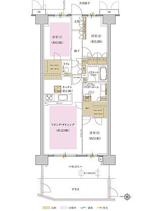 プレミスト藤が丘 間取り P-B1g