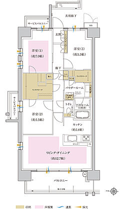 プレミスト藤が丘 間取り P-A