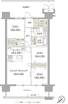 ブランシエラ那覇開南プレミスト 間取り I