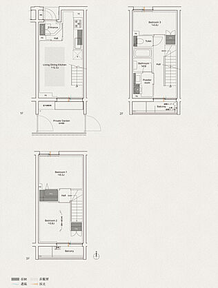 プレミスト国立ゲートレジデンス 間取り B