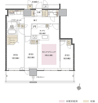 ONE札幌ステーションタワー 間取り S-D