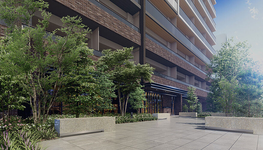 プレミスト立川 エントランスアプローチ完成予想図