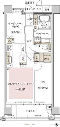 プレミスト京都 二条城北 間取り N