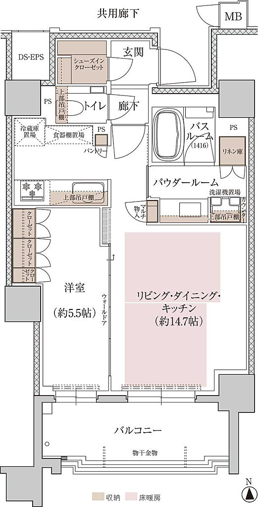プレミスト京都 三条堀川 間取り G’