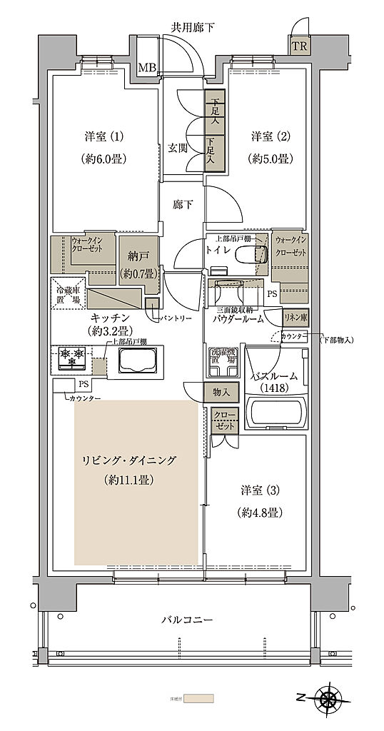 プレミスト中央林間 間取り H2