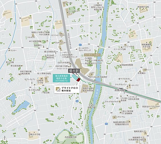 ブライトクロス橋本駅前 現地案内図