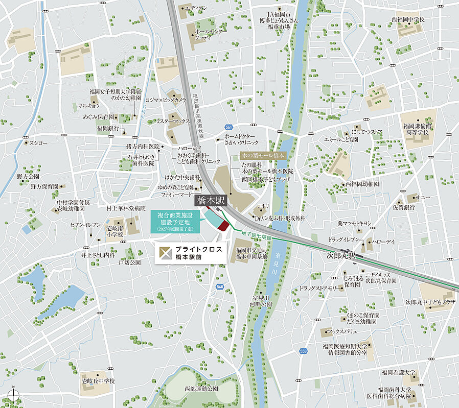 ブライトクロス橋本駅前：案内図