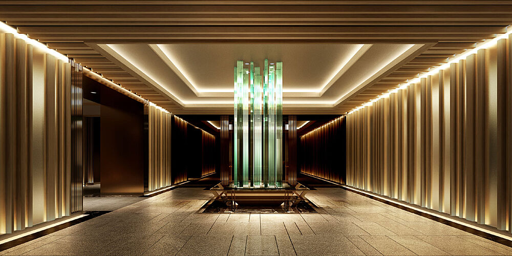 プレミスト代沢 Hillside Forest エントランスホール完成予想図