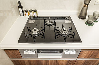 クレストフォルム湘南鵠沼 ガラストップガスコンロ