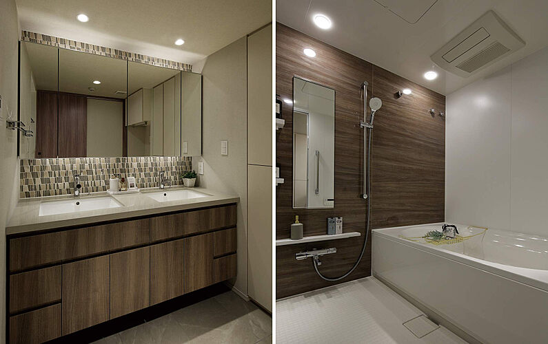 クレストレジデンス横浜汐見台パークフロント パウダールーム／バスルーム