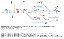 クレストプライムタワー東小金井 アクセス図