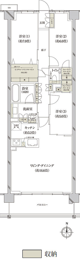 （仮称）上大岡プロジェクト 間取り S-J