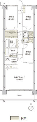 （仮称）上大岡プロジェクト 間取り S-J