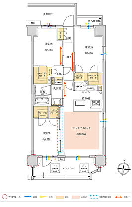 サンクレイドル新越谷 II 間取り F
