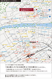 サンクレイドル京王八王子 モデルルーム案内図