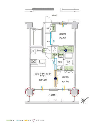 サンクレイドル成増 間取り B